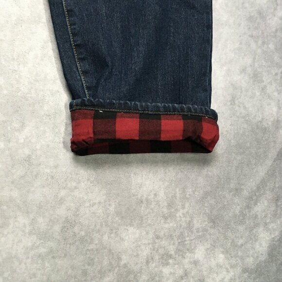 Eddie Bauer Men Flannel Lined Blue Jeans size 40x34 Straight Fit - Lot of 2 Pair - Picture 11 of 16
